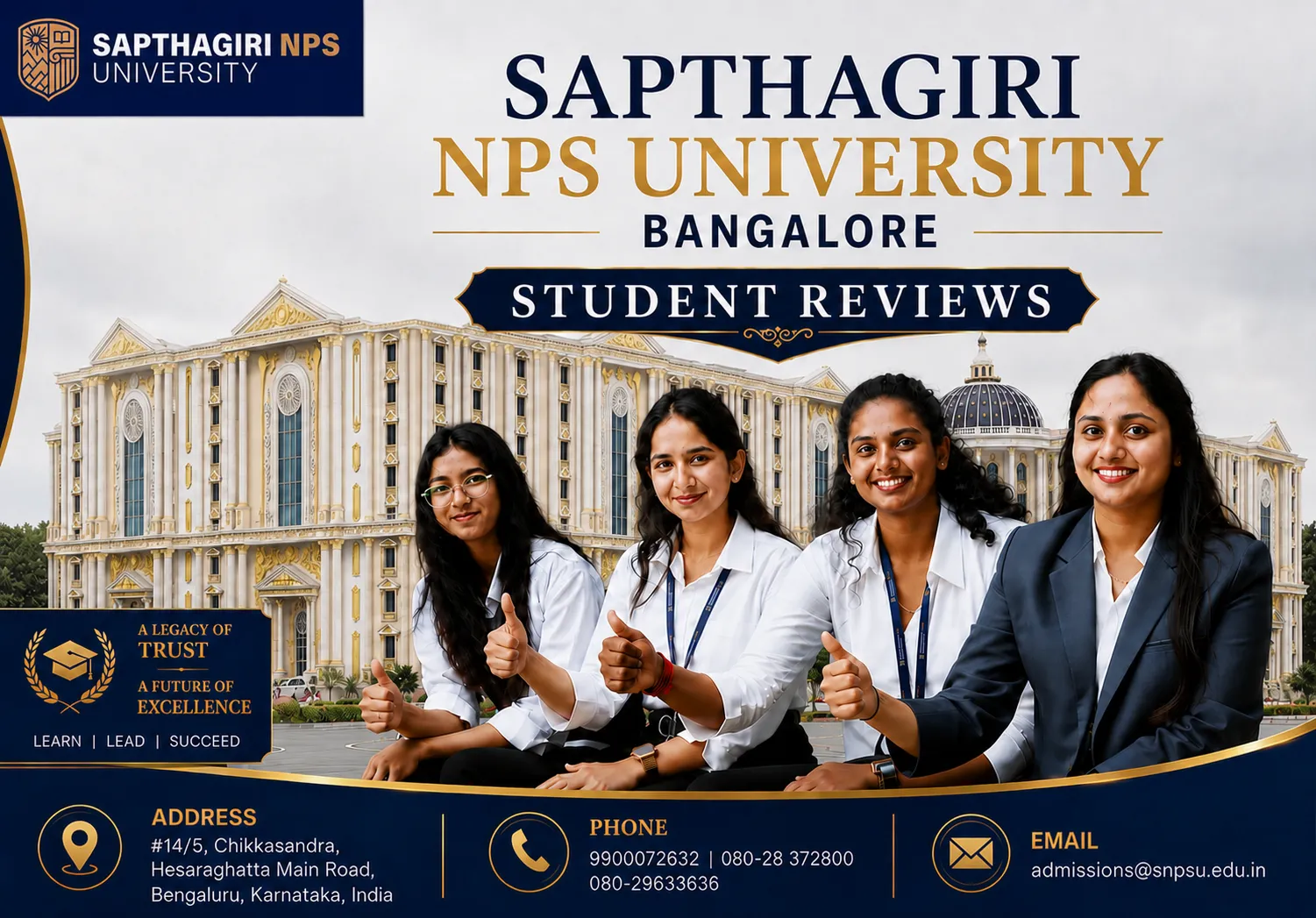 Sapthagiri NPS University Bangalore Student Reviews | Campus Life ...