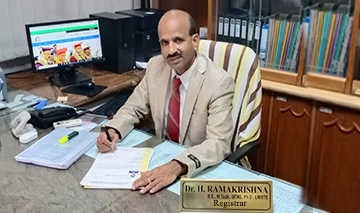 Dr. H Rama Krishna - Registrar